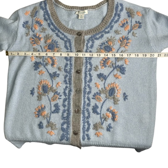 Sundance Embroidered & Beaded Floral
Retro Style Cardigan. Size Medium - Picture 3 of 8